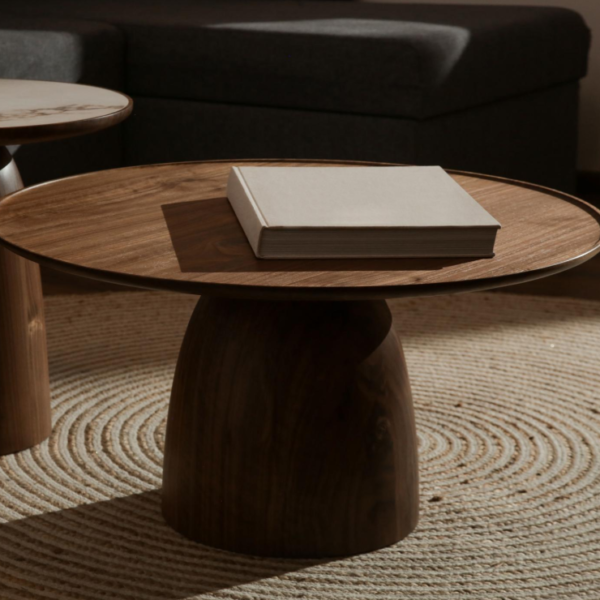 Modern Wooden Round Side Table