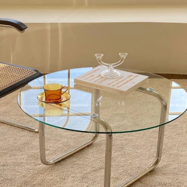 Glass Top Accent Table